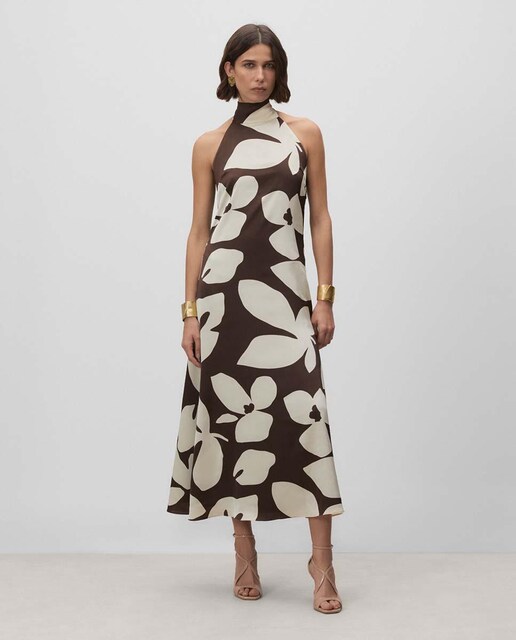Imagen 0 de Vestido  largo halter