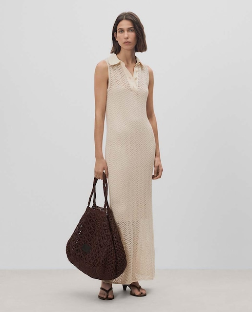 Vestido punto calados