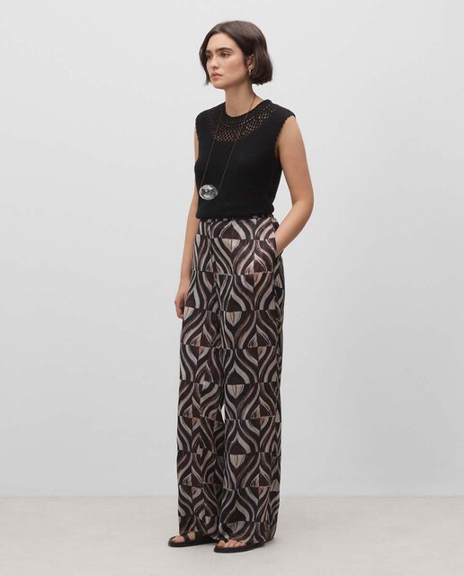 Imagen 0 de Pantalones de mujer fluído estampado