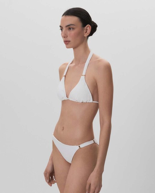 Imagen 0 de Braguita de bikini jacquard con detalle grapita