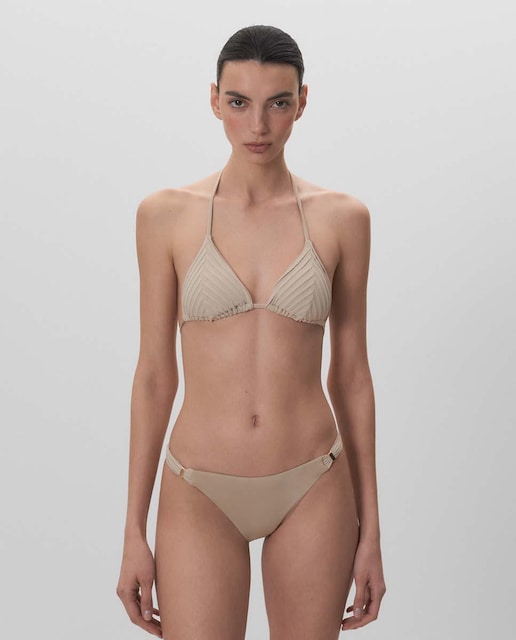 Imagen 0 de Braga de bikini doble tejido y detalle grapita
