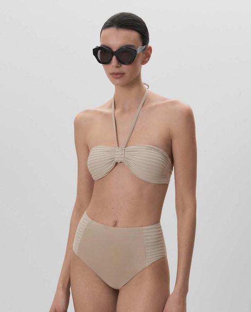 Imagen 0 de Top de bikini bandeau tirantes tipo halter