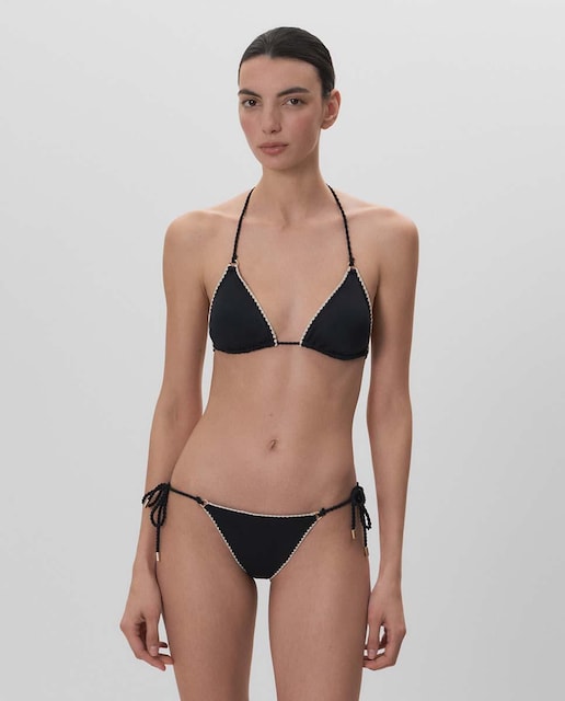 Imagen 0 de Braguita de bikini pespunte decorativo ajustable con lazo
