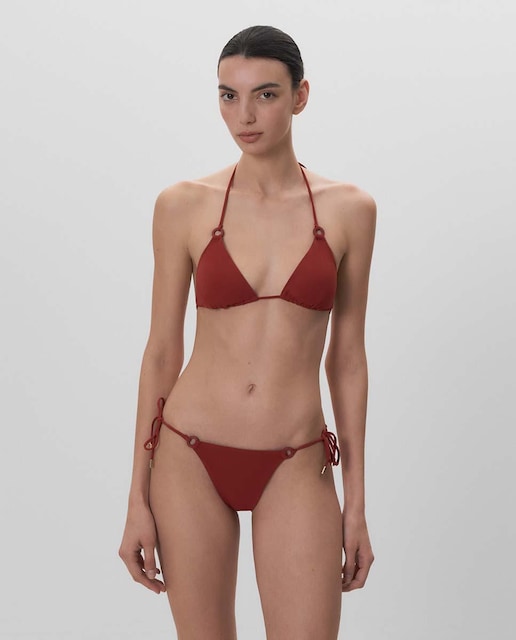 Imagen 0 de Braguita de bikini ajustable con lazo y detalle anillas