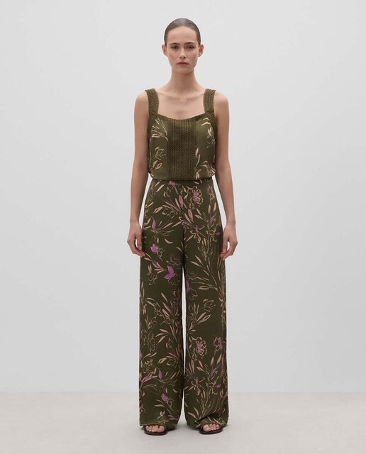 Imagen 0 de Pantalón de mujer fluído estampado