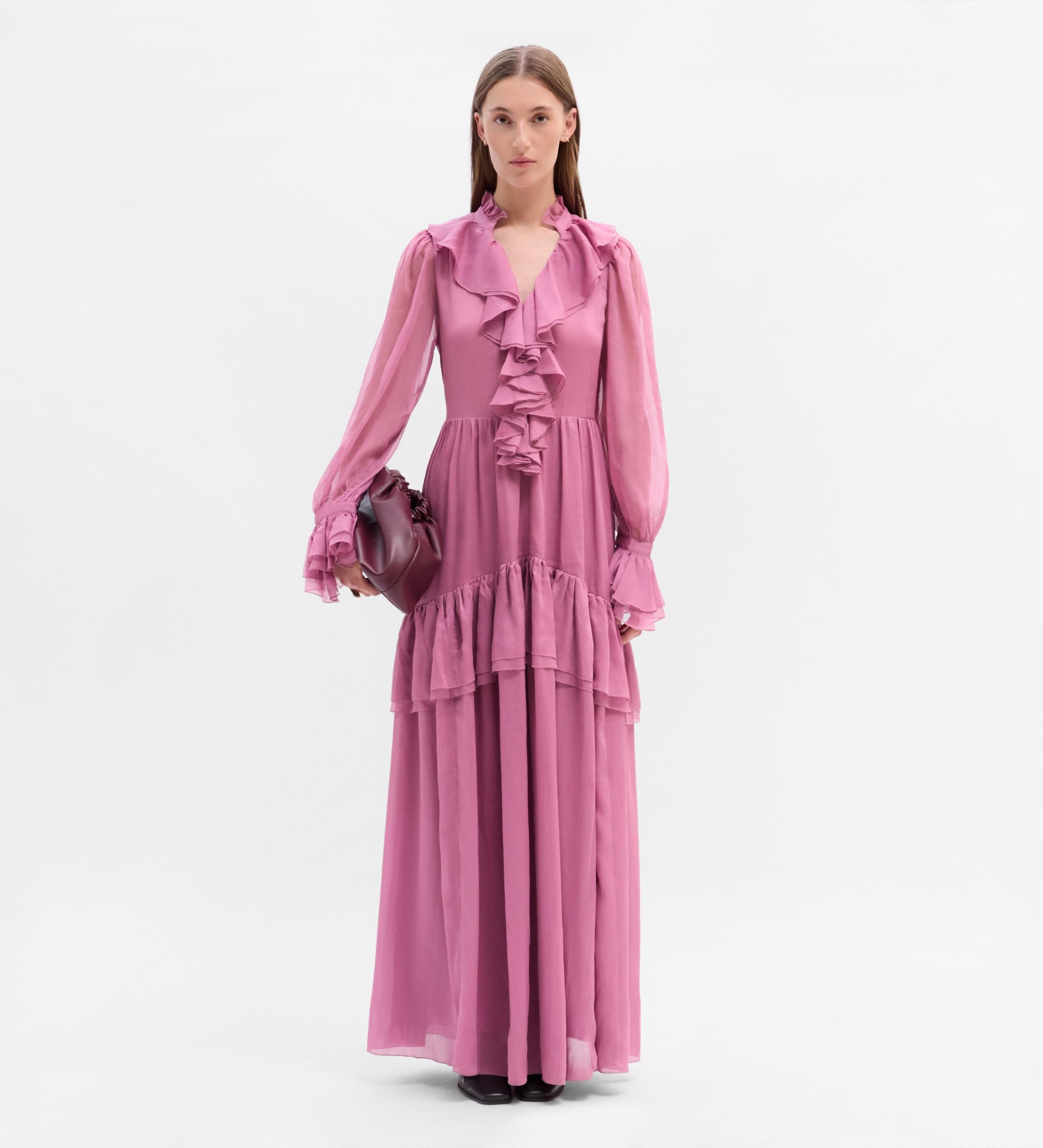 Vestido volantes bambula