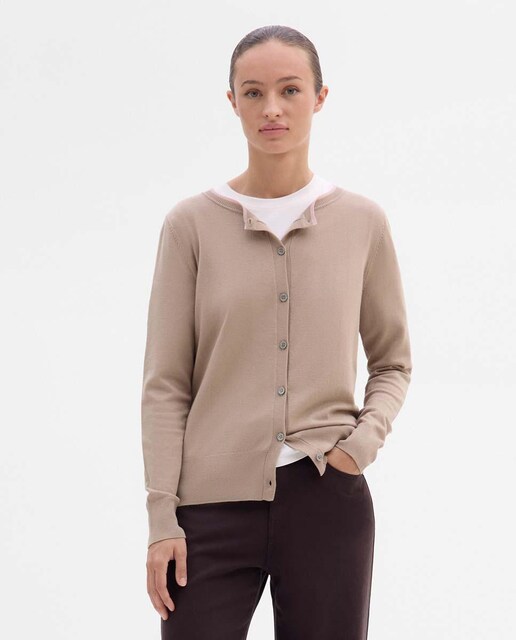 Imagen 0 de Cardigan de mujer de punto con escote redondo