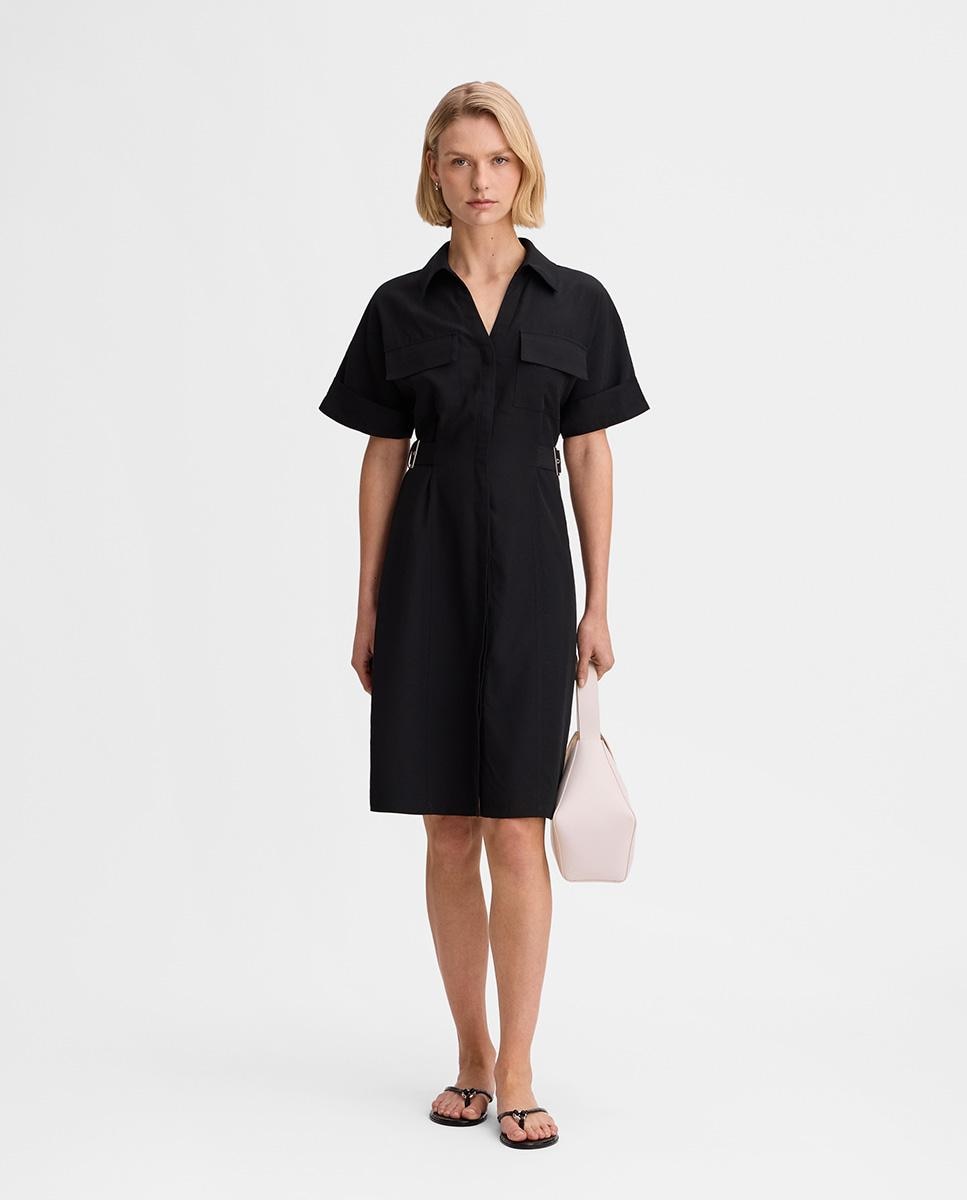 Simorra - Vestido camisero con hebillas laterales.