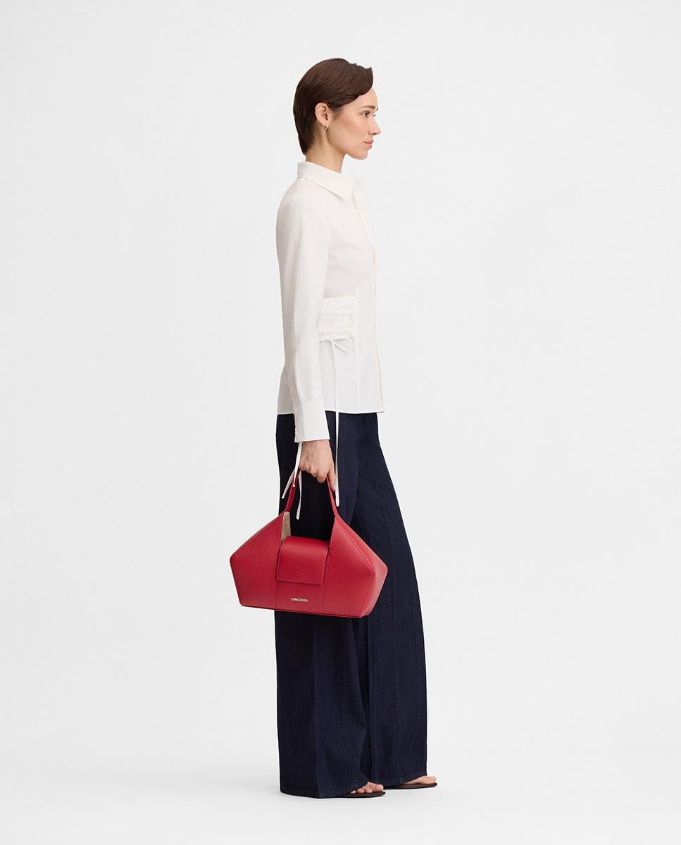 Camisa de mujer detalle corsetero - Simorra - Blanco Blanco-2