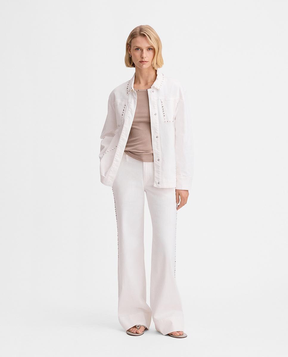 Simorra - Sobrecamisa de mujer tejana remaches.