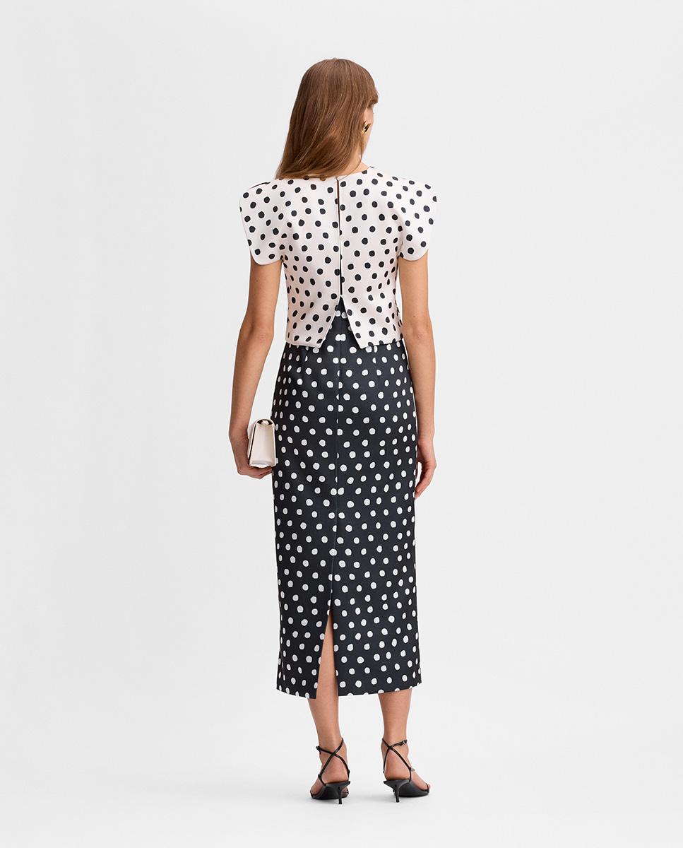 Top de mujer de satén reversible - Simorra - Crudo Crudo-2