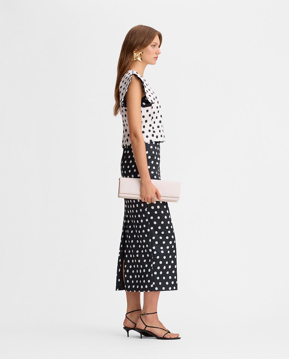 Top de mujer de satén reversible - Simorra - Crudo Crudo-4