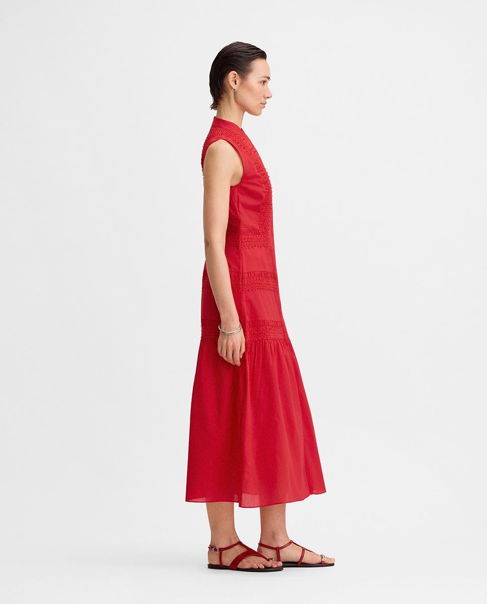 Vestido midi puntillas - Simorra - Rojo Rojo-2