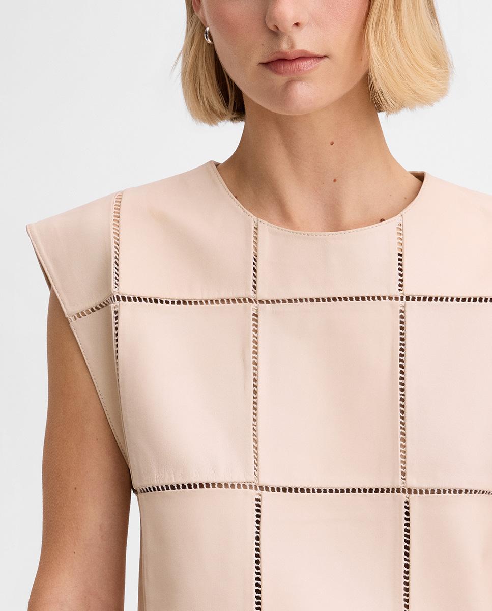Top de mujer napa detalle entredós - Simorra - Crudo Crudo-5