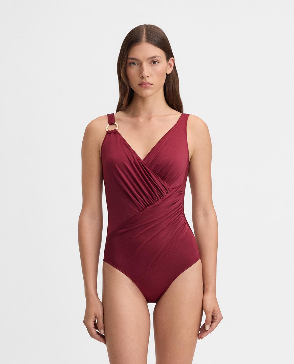 Bañador de mujer drapeado - Simorra - Lila Lila-2