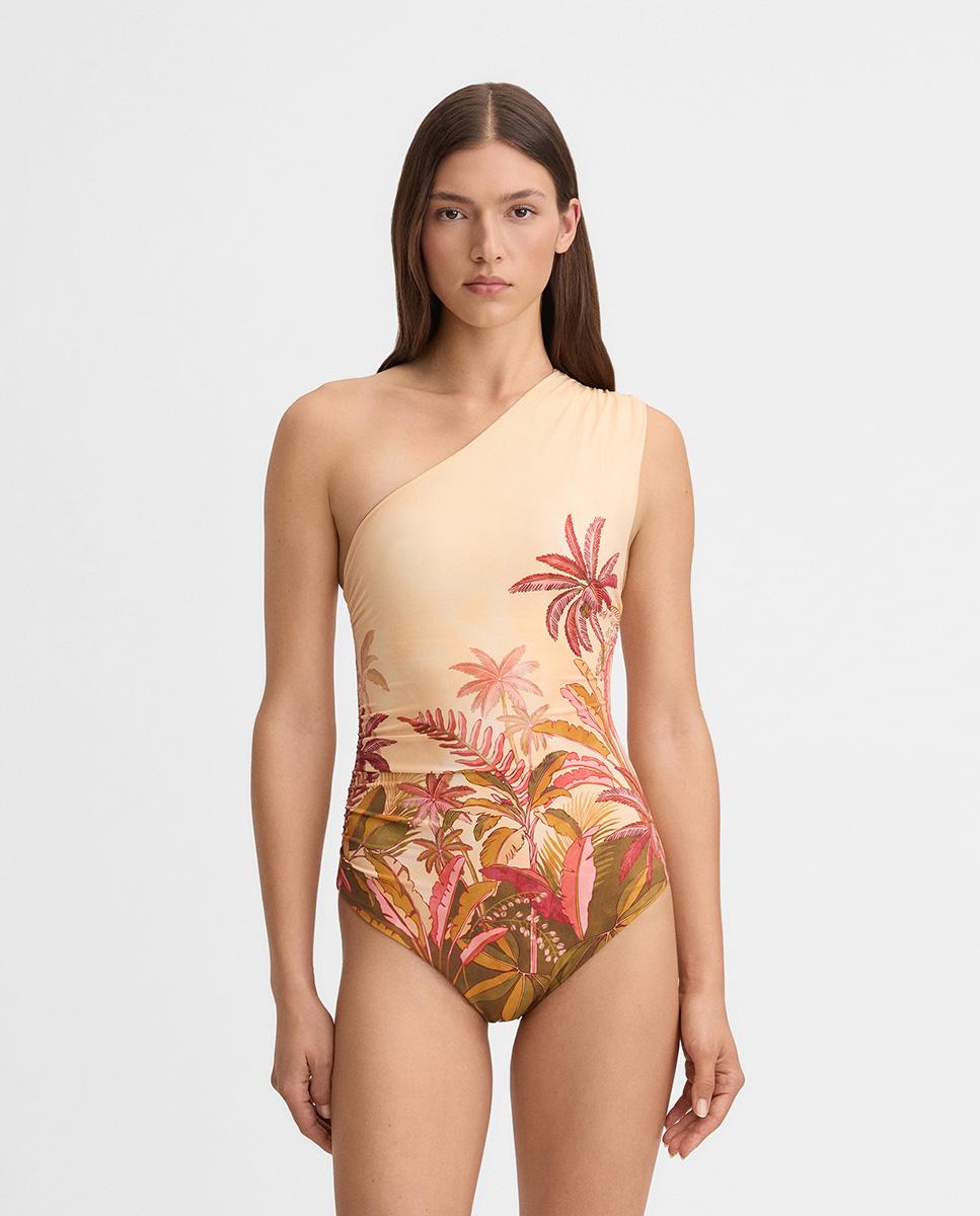 Bañador de mujer estampado escote asimétrico - Simorra - Multicolor Multicolor-2
