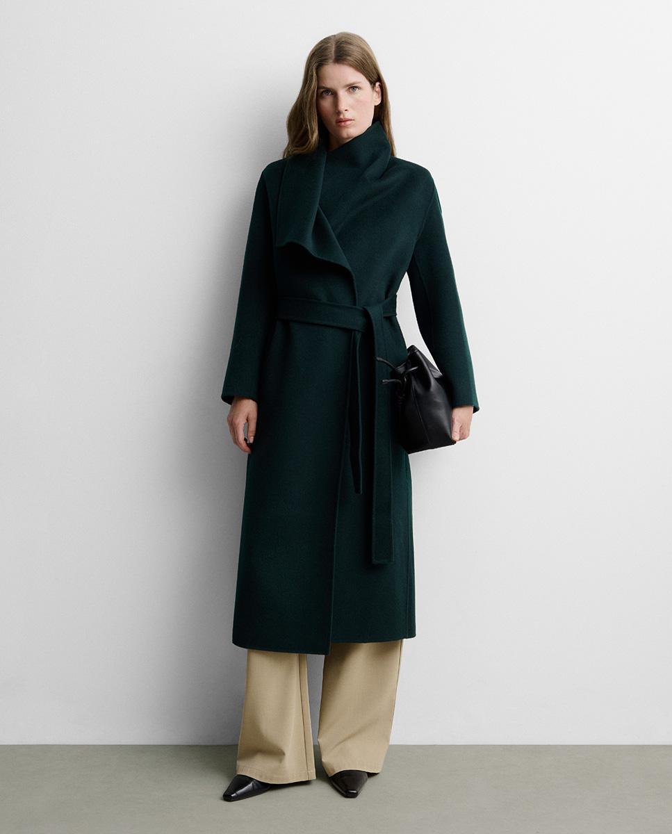 Abrigo de mujer de doblefaz - Simorra - Verde Verde-1