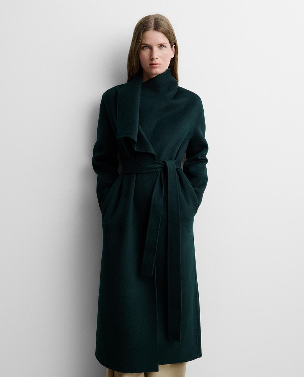 Abrigo de mujer de doblefaz - Simorra - Verde Verde-2