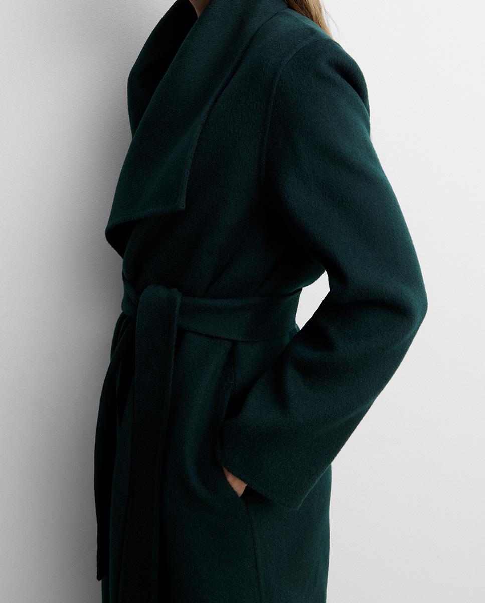 Abrigo de mujer de doblefaz - Simorra - Verde Verde-3