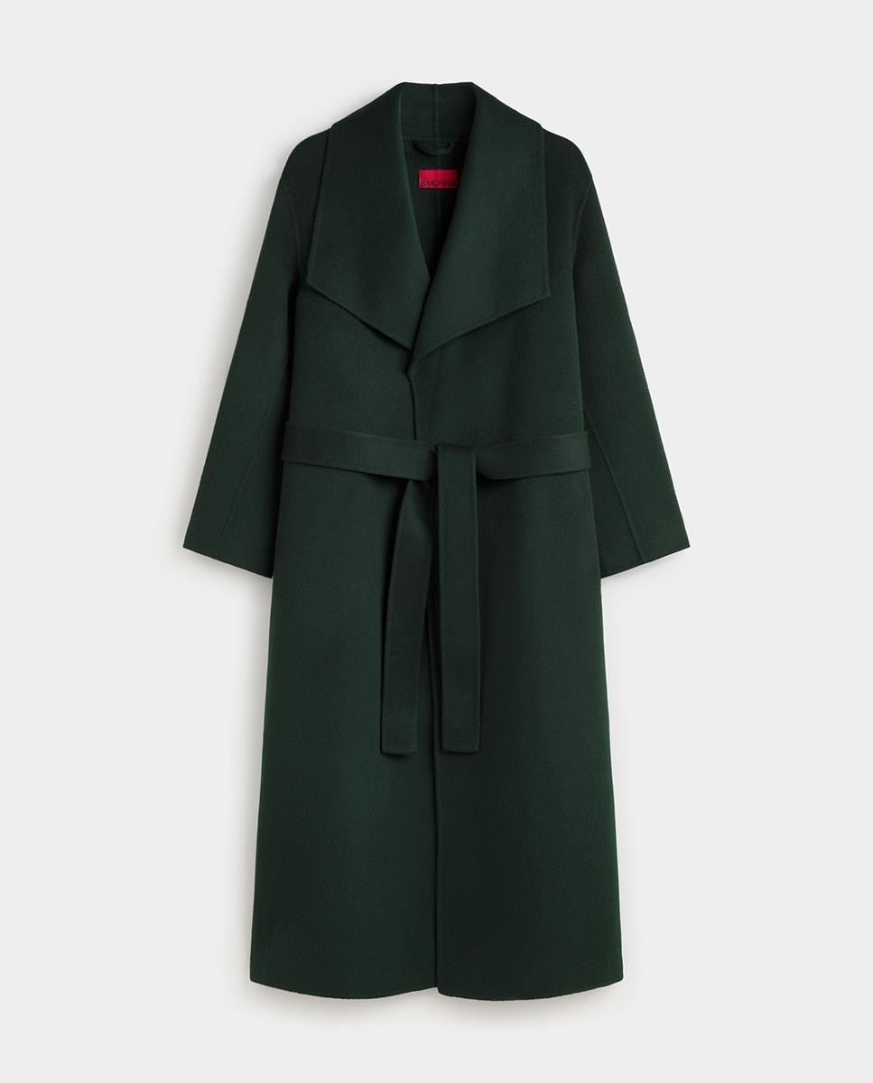 Abrigo de mujer de doblefaz - Simorra - Verde Verde-5