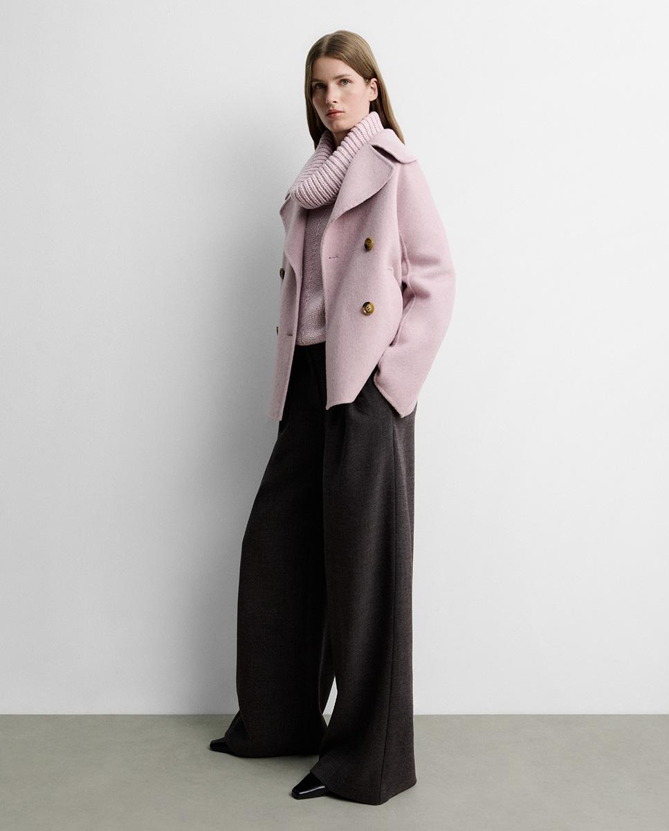 Imagen 0 de Chaquetón de mujer lana doble faz Rosa