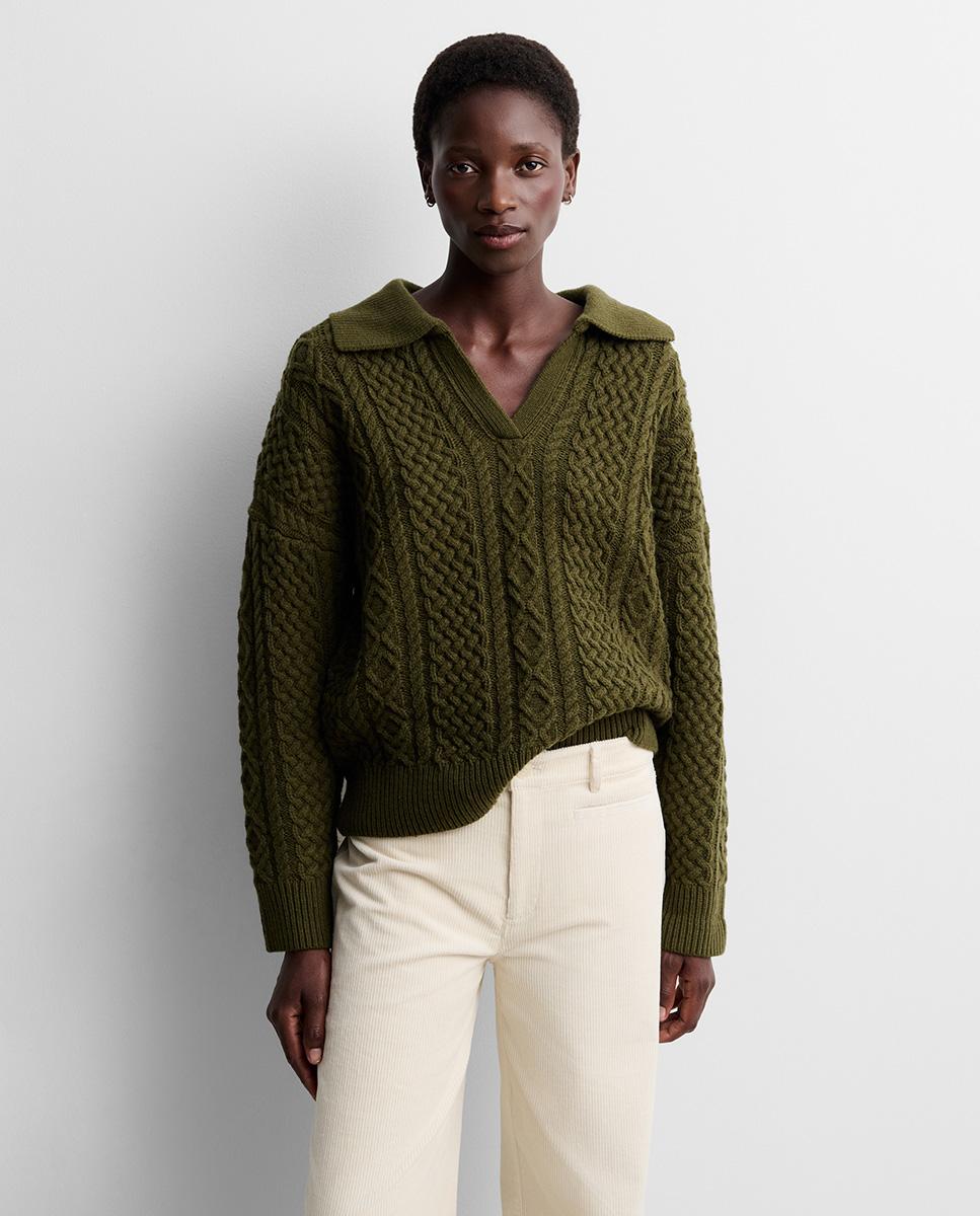 Jersey de mujer punto polo - Simorra - Verde Verde-2