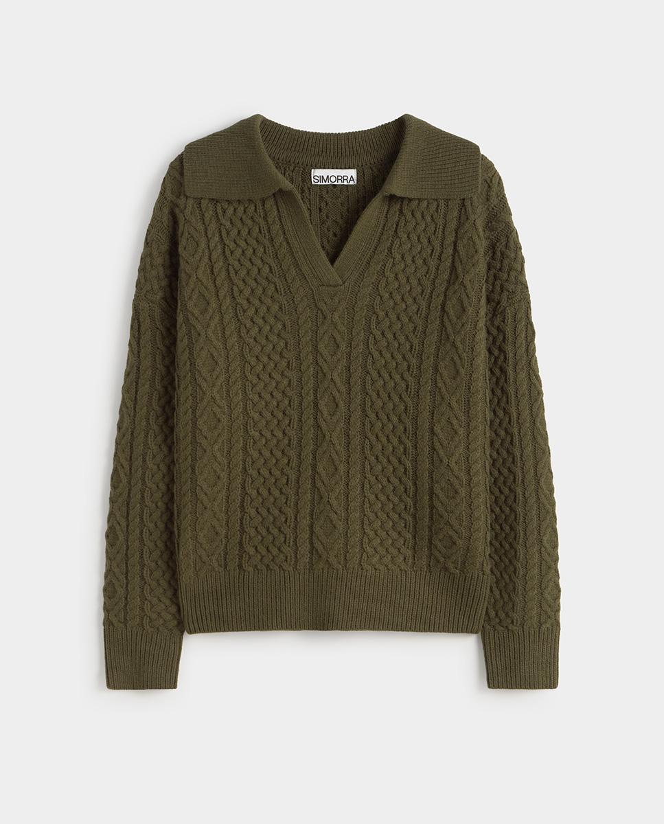 Jersey de mujer punto polo - Simorra - Verde Verde-5
