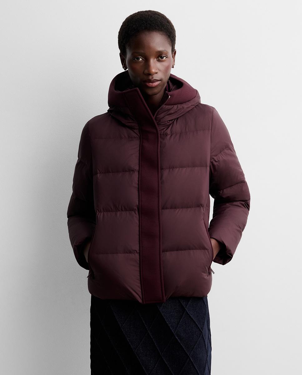Parka de mujer corta scuba - Simorra - Granate Granate-2