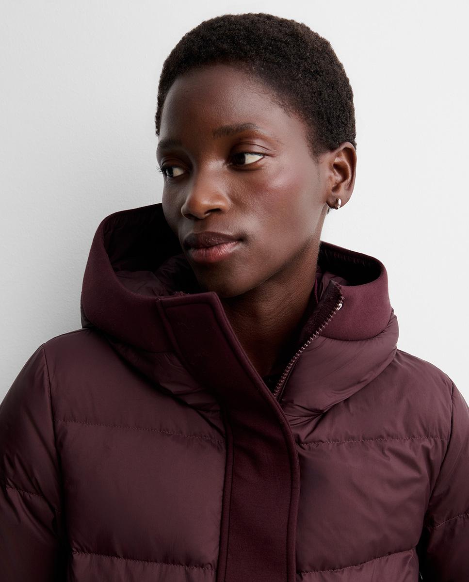 Parka de mujer corta scuba - Simorra - Granate Granate-3