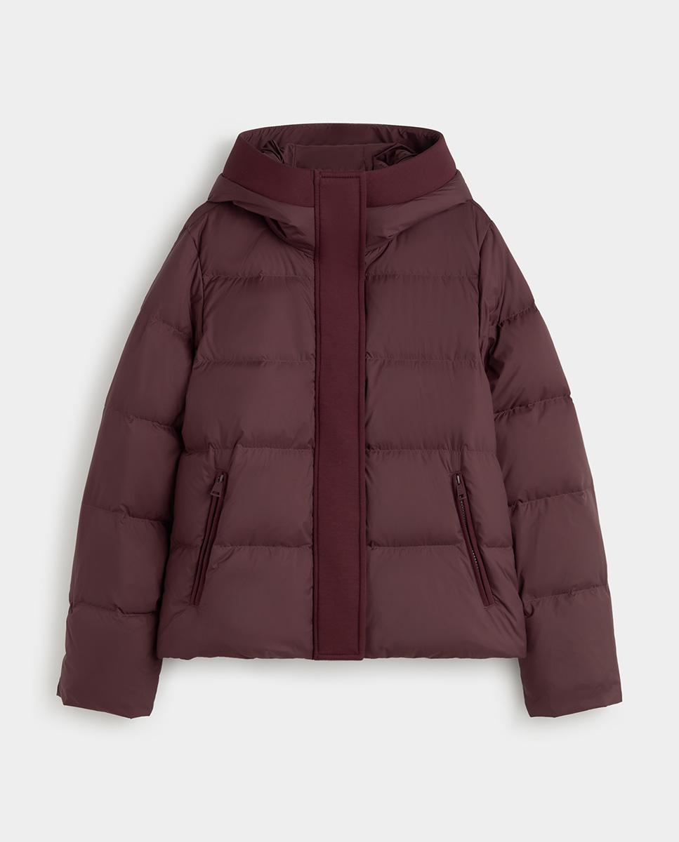 Parka de mujer corta scuba - Simorra - Granate Granate-5