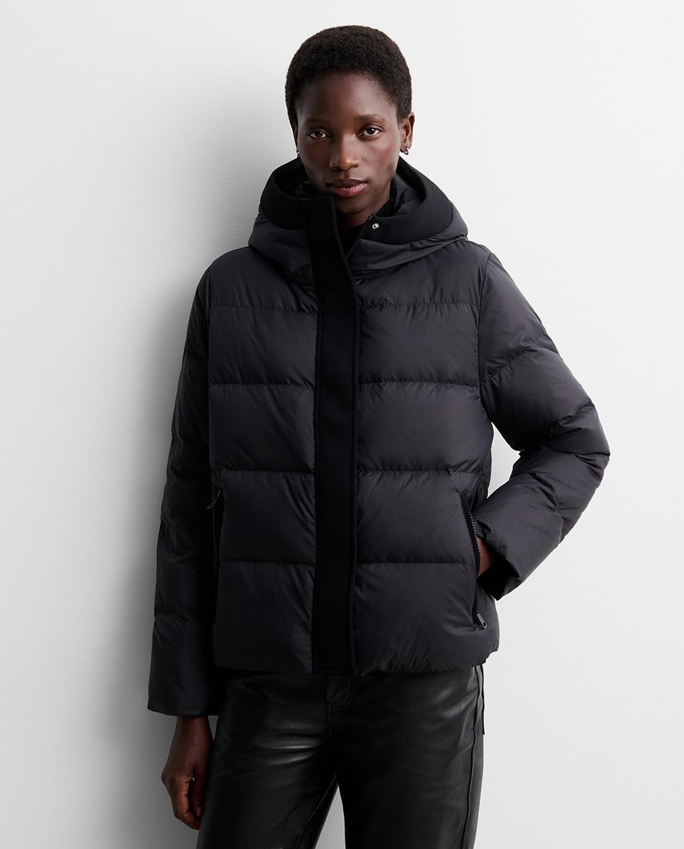 Parka de mujer corta scuba - Simorra - Negro Negro-2
