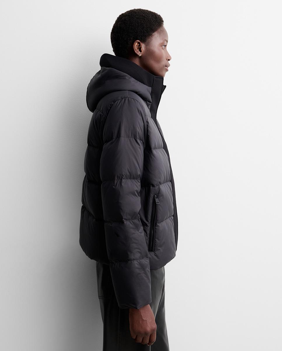 Parka de mujer corta scuba - Simorra - Negro Negro-3