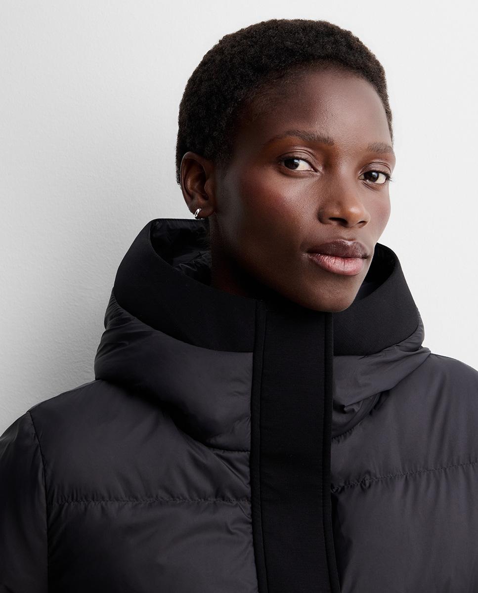 Parka de mujer corta scuba - Simorra - Negro Negro-4