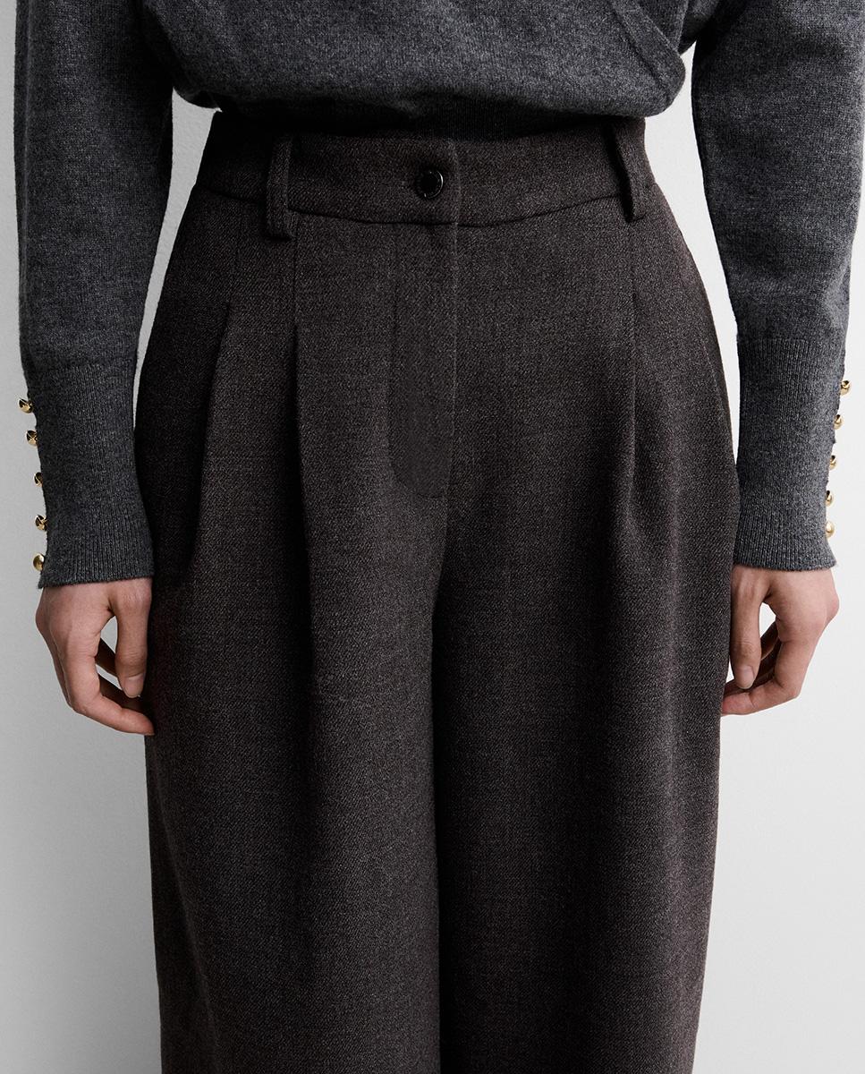 Jersey de mujer cuello vuelto - Simorra - Gris Gris-3