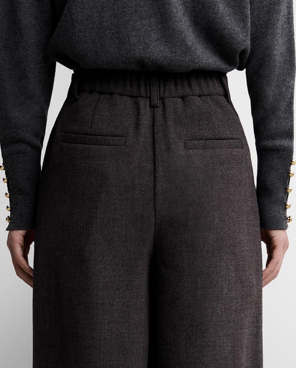 Jersey de mujer cuello vuelto - Simorra - Gris Gris-4