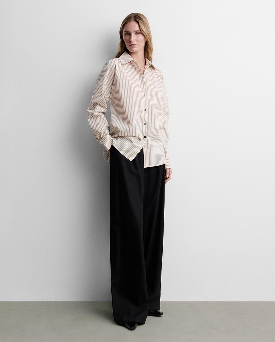 Camisa de mujer estampado rayas - Simorra - Crudo Crudo-1