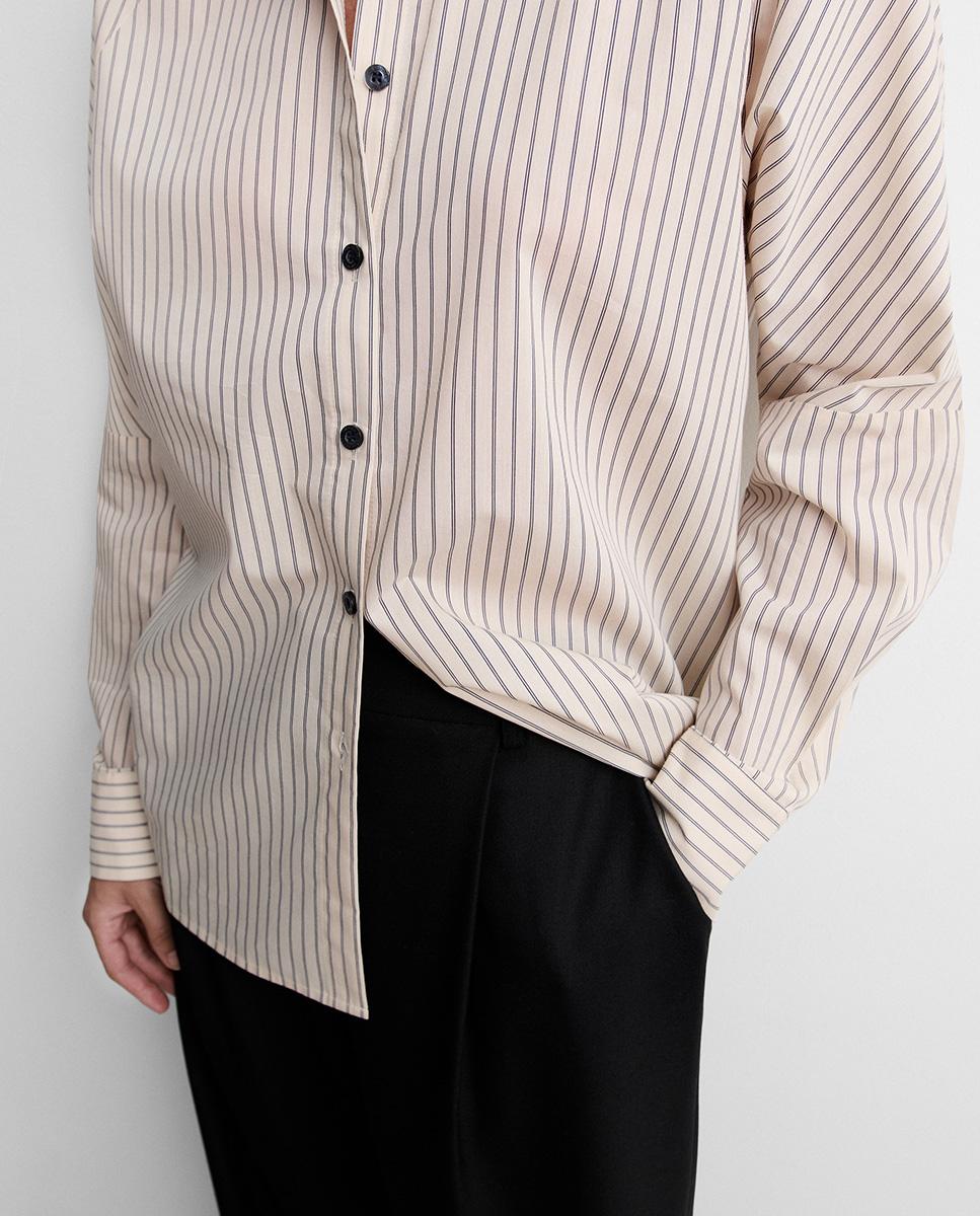 Camisa de mujer estampado rayas - Simorra - Crudo Crudo-3
