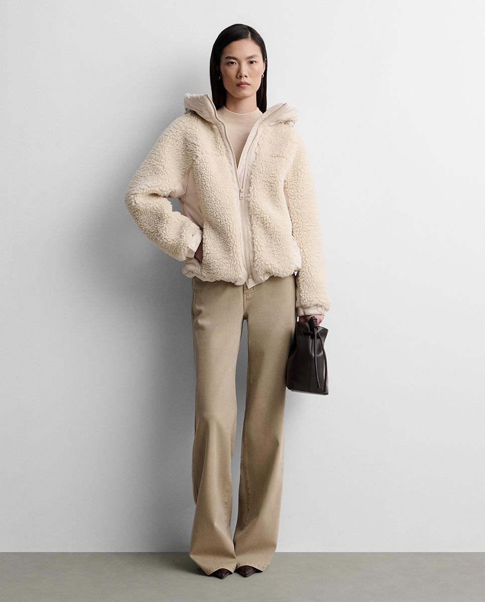 Parka de mujer corta bimateria - Simorra - Crudo Crudo-1