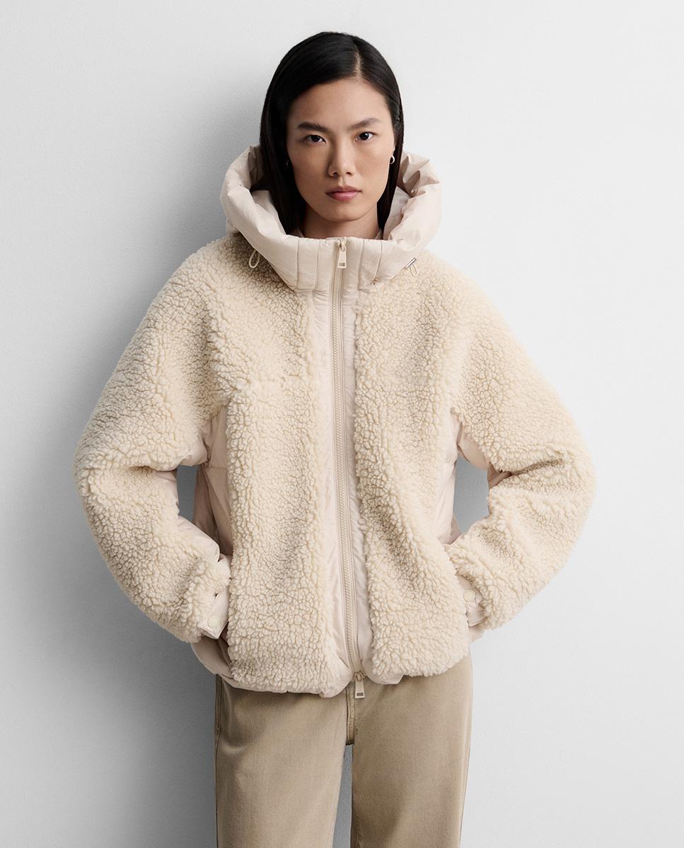 Parka de mujer corta bimateria - Simorra - Crudo Crudo-2
