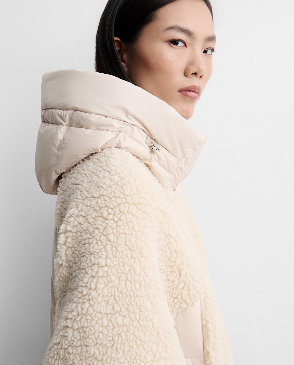 Parka de mujer corta bimateria - Simorra - Crudo Crudo-4