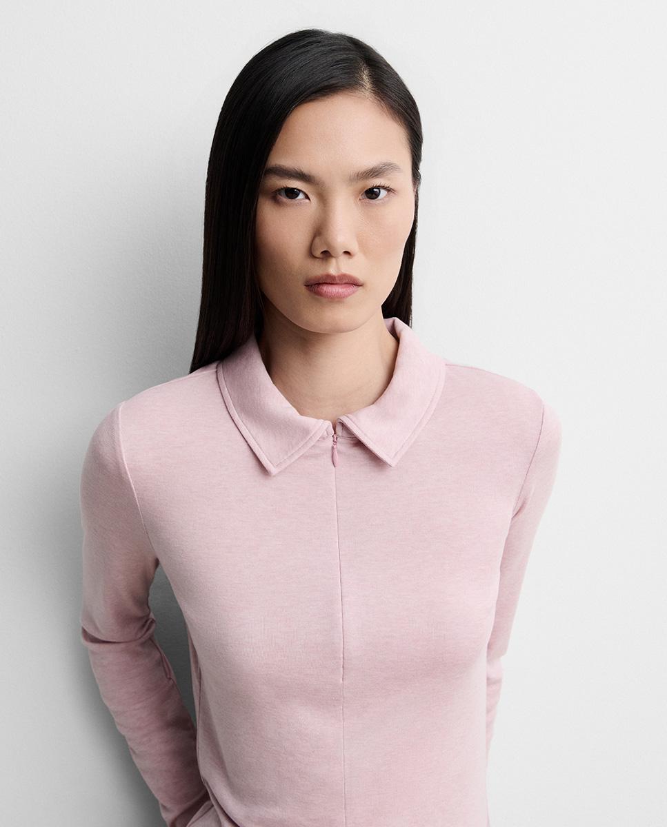 Camiseta de mujer cuello alto - Simorra - Rosa Rosa-4