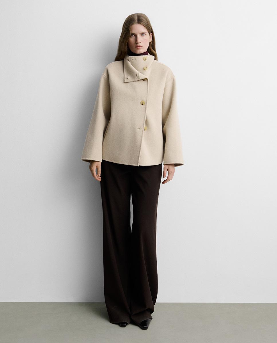 Chaqueta de mujer doblefaz - Simorra - Beige Beige-1