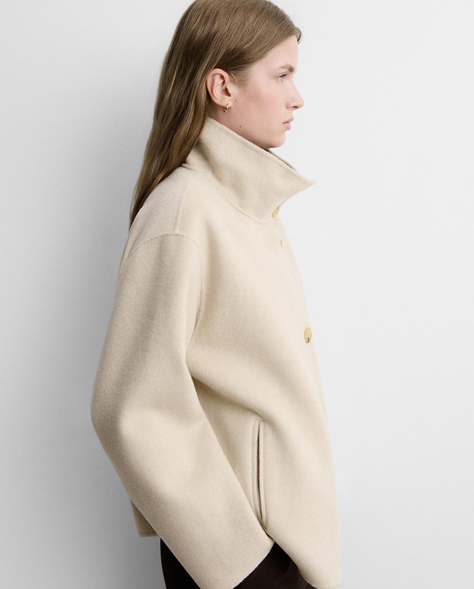 Chaqueta de mujer doblefaz - Simorra - Beige Beige-2