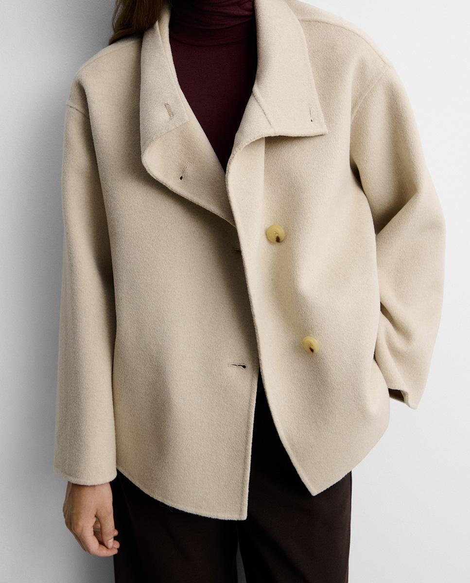 Chaqueta de mujer doblefaz - Simorra - Beige Beige-3