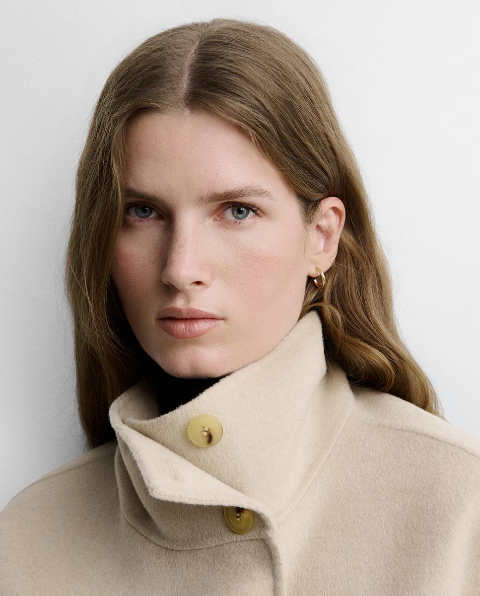 Chaqueta de mujer doblefaz - Simorra - Beige Beige-4