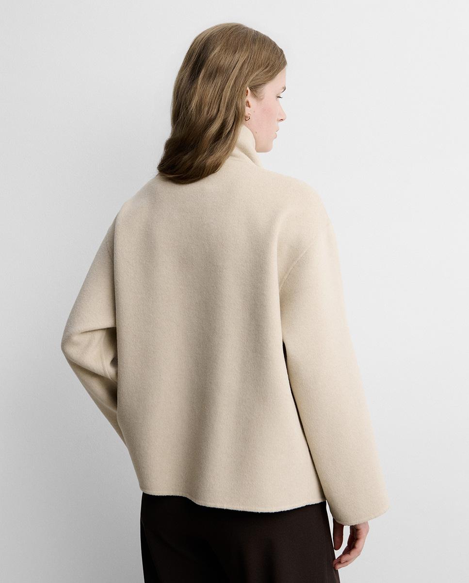 Chaqueta de mujer doblefaz - Simorra - Beige Beige-5
