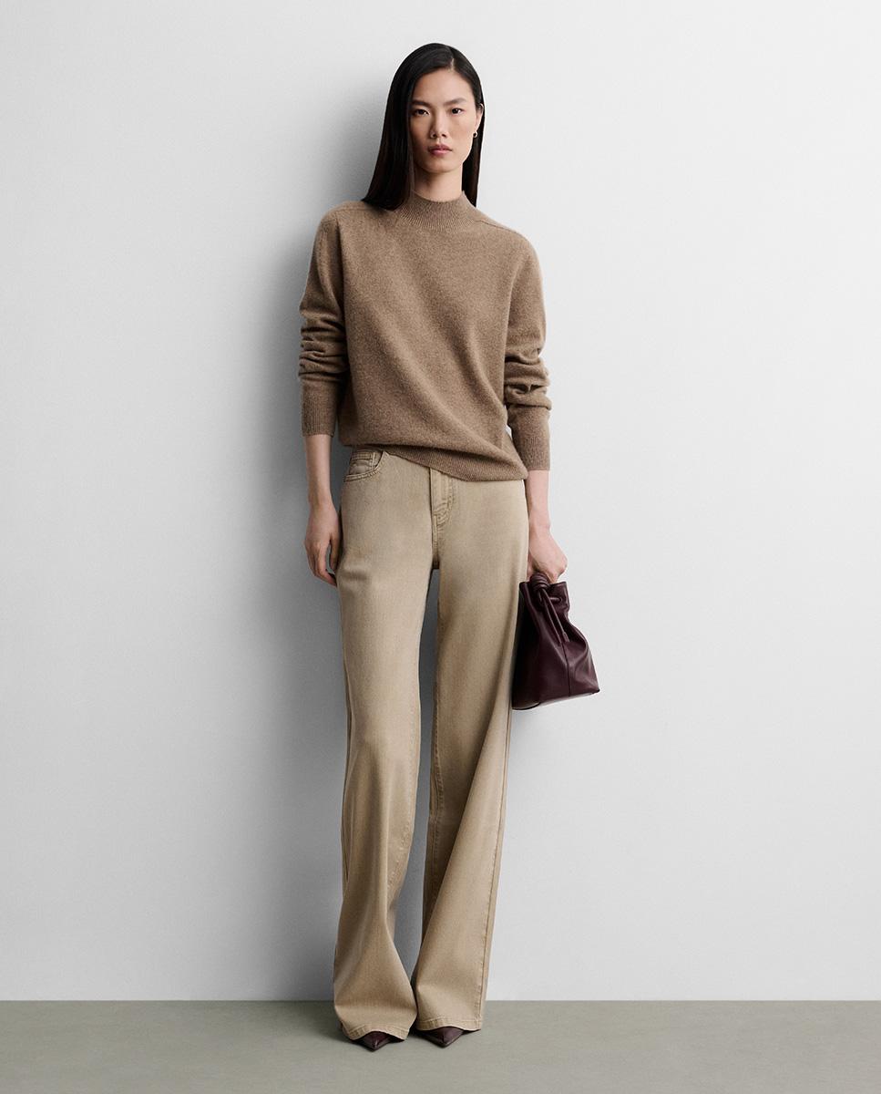 Jersey de mujer punto cashmere - Simorra - Marrón Marrón-1