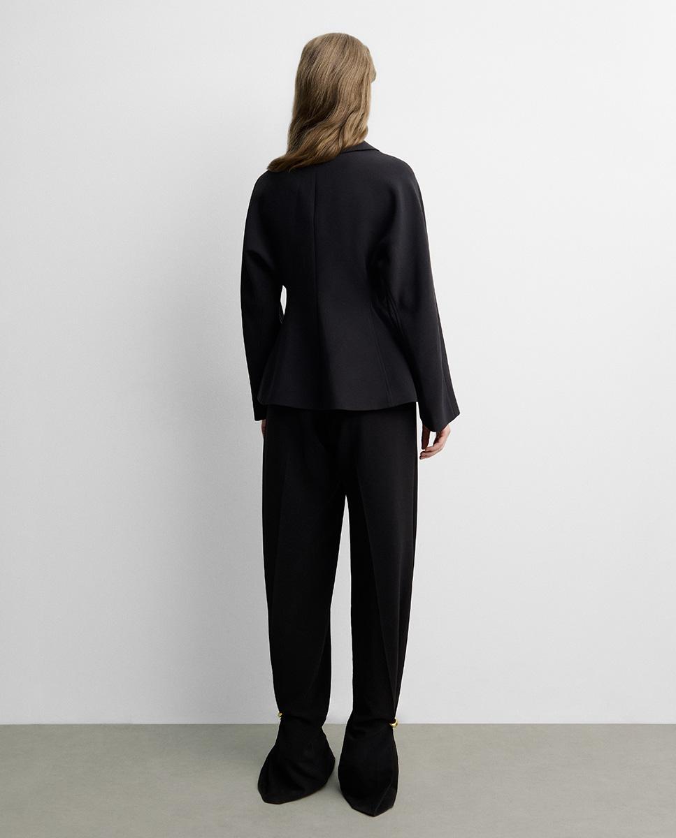 Chaqueta de mujer corta entallada - Simorra - Negro Negro-4