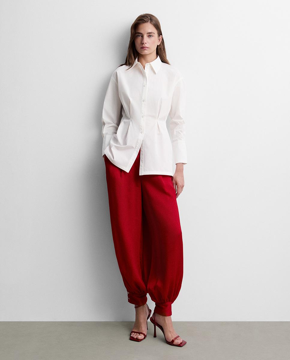Camisa de mujer detalle pinzas - Simorra - Blanco Blanco-1