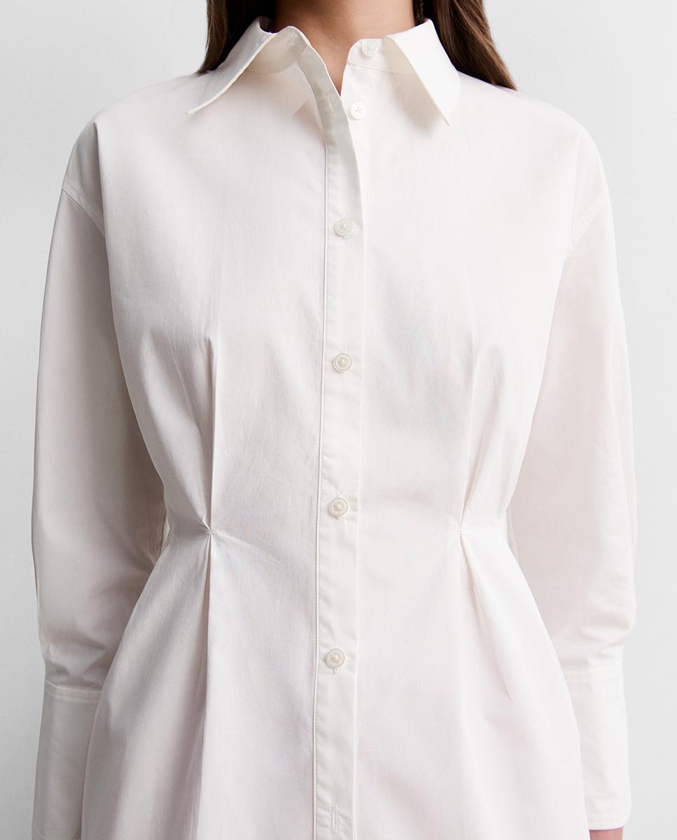 Camisa de mujer detalle pinzas - Simorra - Blanco Blanco-3